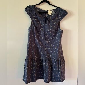 Free People Floral Navy Dress - NWT, never worn!